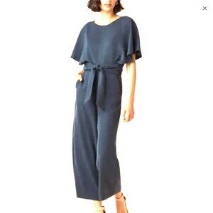 Vetta Capsule - The Cape Convertible Jumpsuit in French Navy. Size 2